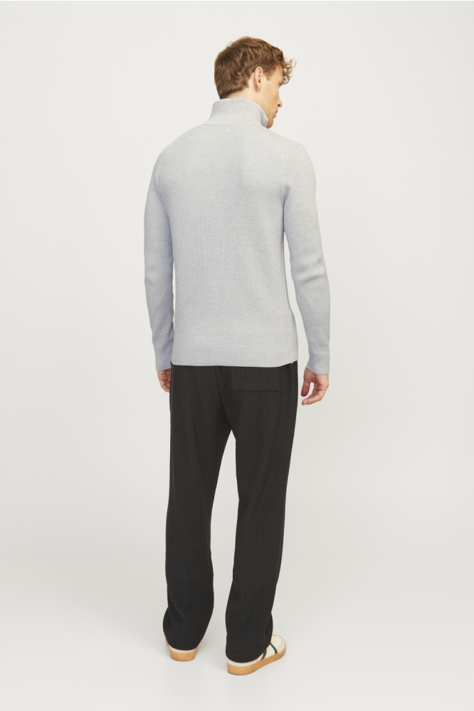 JJEPERFECT KNIT HALF ZIP SN 12257773 Light Grey Melange